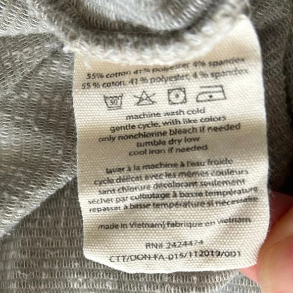 Donni Women Ribbed 3/4 Sleeve Open Duster Cardigan Sweater Gray Lounge One Size - Picture 6 of 7